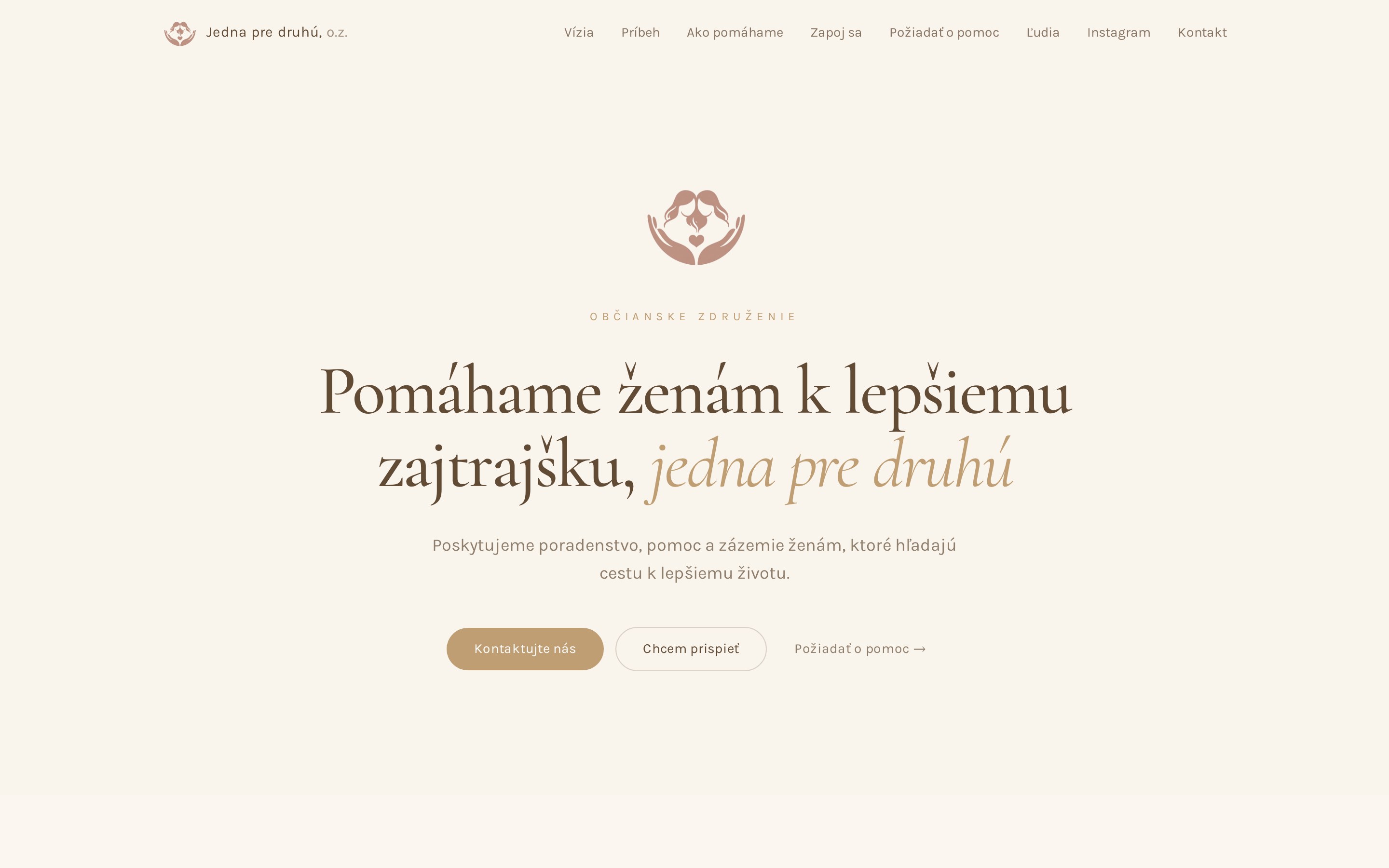 Náhľad webu jednapredruhu.sk