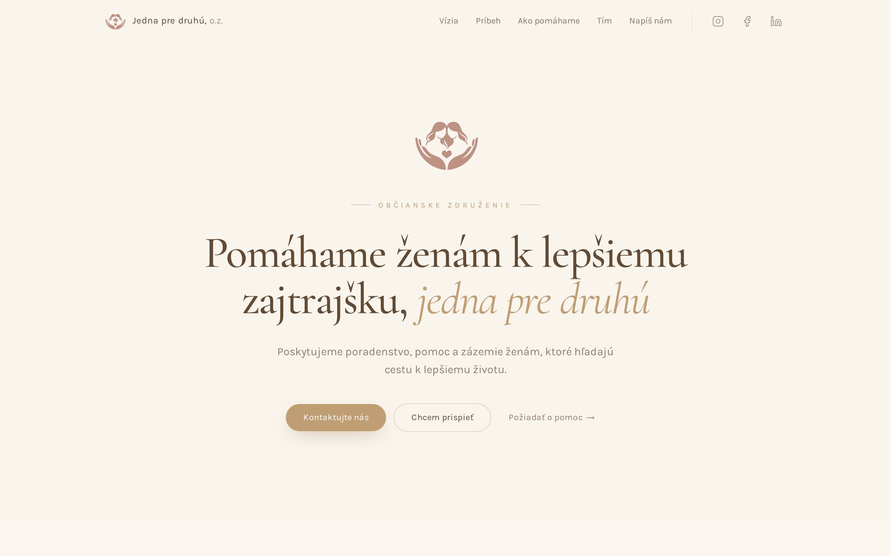 Náhľad webu jednapredruhu.sk